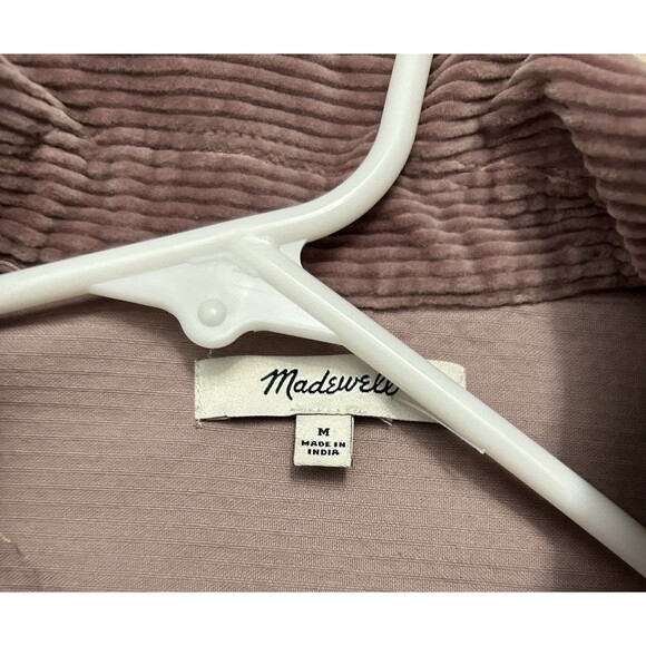 Madewell Shacket Women Pink Mauve Corduroy Kentwood Shirt-Jacket medium - Picture 3 of 8